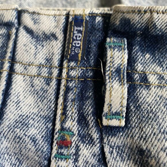 Vintage Lee 1980s Acid Wash High-rise Mom Jeans Women Size 18 Tapered Grunge - Picture 12 of 16